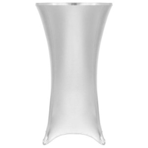 Dwa obrusy elastyczne, 60 cm, srebrne