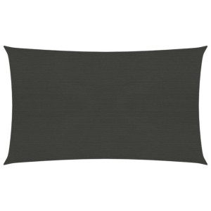 Żagiel przeciwsłoneczny, 160 g/m², antracytowy, 5x7 m, HDPE