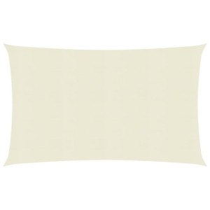 Żagiel przeciwsłoneczny, 160 g/m², kremowy, 2x5 m, HDPE