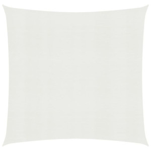 Żagiel przeciwsłoneczny, 160 g/m², biały, 5x5 m, HDPE