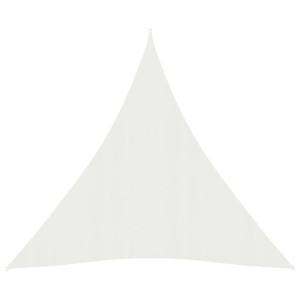 Żagiel przeciwsłoneczny, 160 g/m², biały, 4x5x5 m, HDPE
