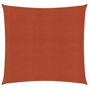 Żagiel przeciwsłoneczny, 160 g/m², terakotowy, 2x2 m, HDPE