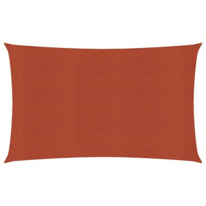 Żagiel przeciwsłoneczny, 160 g/m², terakotowy, 2x5 m, HDPE