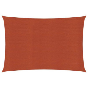 Żagiel przeciwsłoneczny, 160 g/m², terakotowy, 4x6 m, HDPE