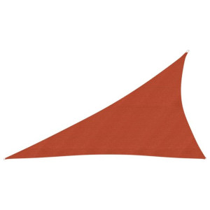 Żagiel przeciwsłoneczny, 160 g/m², terakotowy, 4x5x6,8 m, HDPE