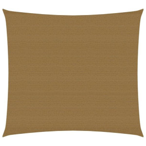 Żagiel przeciwsłoneczny, 160 g/m², taupe, 2x2 m, HDPE