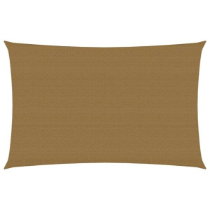 Żagiel przeciwsłoneczny, 160 g/m², taupe, 2x4 m, HDPE