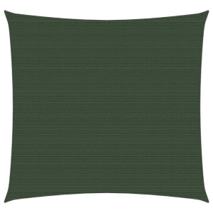 Żagiel przeciwsłoneczny, 160g/m², ciemnozielony, 2,5x2,5m, HDPE