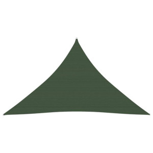 Żagiel przeciwsłoneczny, 160 g/m², ciemnozielony, 5x5x6 m, HDPE