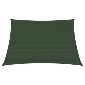 Żagiel przeciwsłoneczny, 160 g/m², ciemnozielony, 3/4x2 m, HDPE