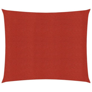 Żagiel przeciwsłoneczny, 160 g/m², czerwony, 3x3 m, HDPE