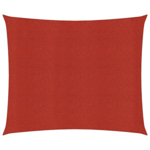 Żagiel przeciwsłoneczny, 160 g/m², czerwony, 4,5x4,5 m, HDPE