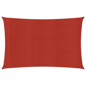 Żagiel przeciwsłoneczny, 160 g/m², czerwony, 3,5x5 m, HDPE