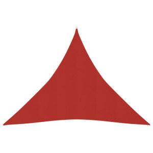 Żagiel przeciwsłoneczny, 160 g/m², czerwony, 5x5x5 m, HDPE