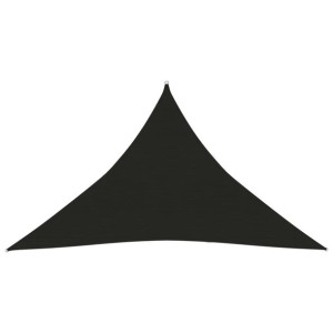 Żagiel przeciwsłoneczny, 160 g/m², czarny, 4x4x5,8 m, HDPE