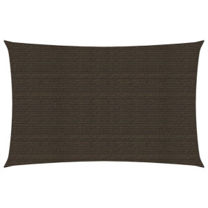 Żagiel przeciwsłoneczny, 160 g/m², brązowy, 4x6 m, HDPE