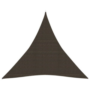 Żagiel przeciwsłoneczny, 160 g/m², brązowy, 4x4x4 m, HDPE