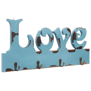 Wieszak ścienny na płaszcze LOVE, 50 x 23 cm