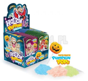 Johny Bee Hallow Popping + Lollipop lizak z proszkiem Helloween 36szt