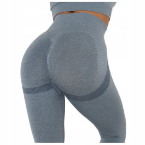 Legginsy sportowe siłownia FITNESS wysoki STAN L