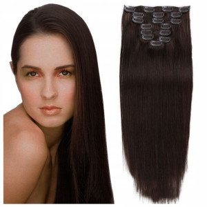 Doczepiane WŁOSY clip-in NATURALNE 40cm 7 taśm 70g
