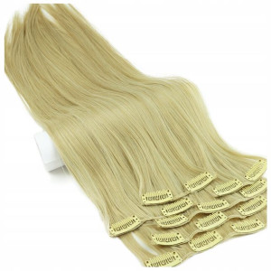 Doczepiane WŁOSY clip-in JAK NATURALNE 60cm 6 taśm