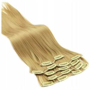 Doczepiane WŁOSY clip-in JAK NATURALNE 60cm 6 taśm