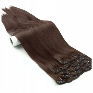 Doczepiane WŁOSY clip-in JAK NATURALNE 60cm 6 taśm