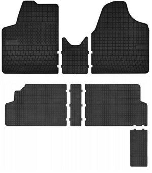dywaniki gumowe do Peugeot Expert II 6 osobowy.  2006-2016