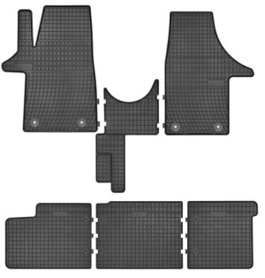 dywaniki gumowe do Volkswagen Transporter T6 6 osobowy.  2015-