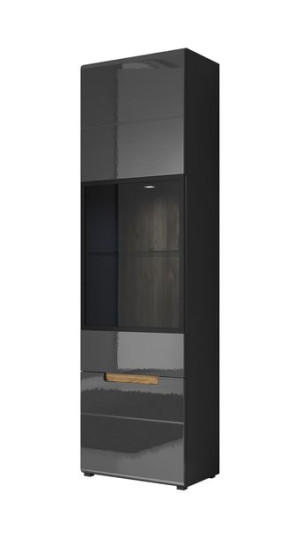 Nowoczesna Witryna 60cm Antracyt Połysk Hektor 05
