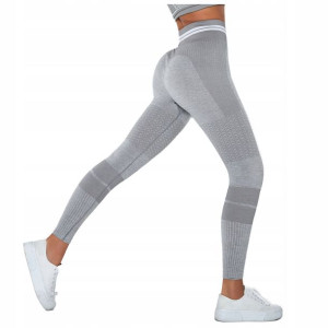 Legginsy sportowe siłownia FITNESS wysoki STAN S