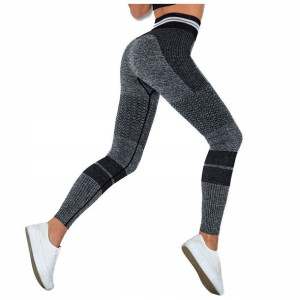 Legginsy sportowe siłownia FITNESS wysoki STAN S