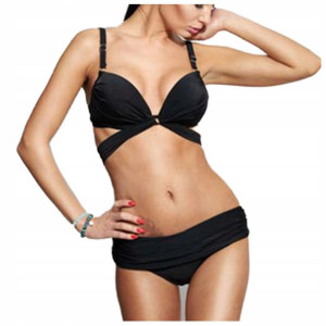 Bikini PUSH UP strój kąpielowy kostium CZARNY M