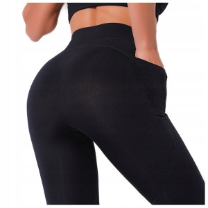 Legginsy SPORTOWE z kieszenią WYSOKI stan fitness