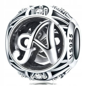 CHARMS do PANDORA zawieszka beads SREBRO LITERA A