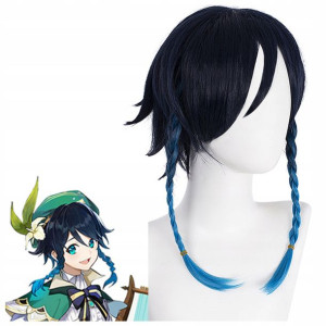 PERUKA cosplay Genshin Impact Venti warkocze anime
