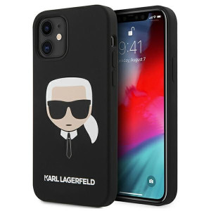 Karl Lagerfeld Silicone | Etui do iPhone 12 Mini - BLACK