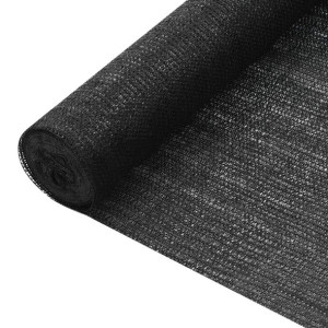 Siatka cieniująca, czarna, 1x10 m, HDPE, 75 g/m²