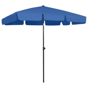 Parasol plażowy, lazurowy, 200x125 cm