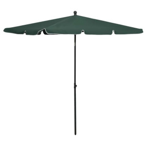 Parasol ogrodowy na słupku, 210x140 cm, zielony