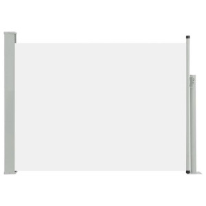 Wysuwana markiza boczna na taras, 120 x 500 cm, kremowa