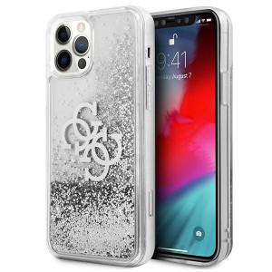 Etui Guess GUHCP12LLG4GSI Apple iPhone 12 Pro Max srebrny/silver hardcase 4