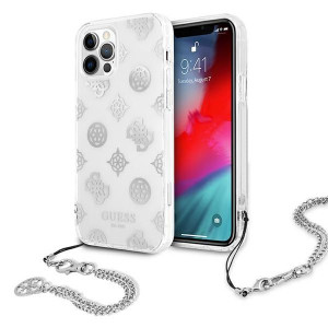 Etui Guess GUHCP12LKSPESI Apple iPhone 12 Pro Max srebrny/silver hardcase P