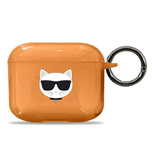Etui Karl Lagerfeld KLA3UCHFO Apple AirPods 3 cover pomarańczowy/orange Cho