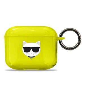 Etui Karl Lagerfeld KLA3UCHFY Apple AirPods 3 cover żółty/yellow Choupette
