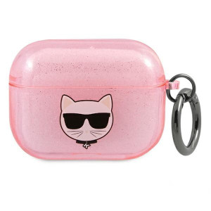 Etui Karl Lagerfeld KLA3UCHGP Apple AirPods 3 cover różowy/pink Glitter Cho