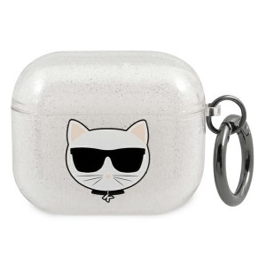 Etui Karl Lagerfeld KLA3UCHGS Apple AirPods 3 cover srebrny/silver Glitter