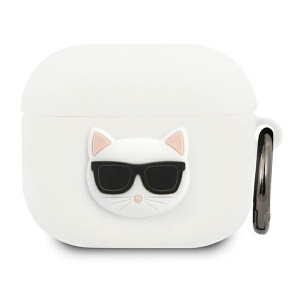 Etui Karl Lagerfeld KLACA3SILCHWH Apple AirPods 3 cover biały/white Silicon