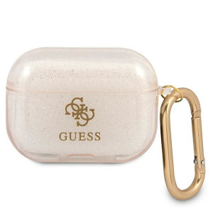 Etui Guess GUAPUCG4GD Apple AirPods Pro cover złoty/gold Glitter Collection